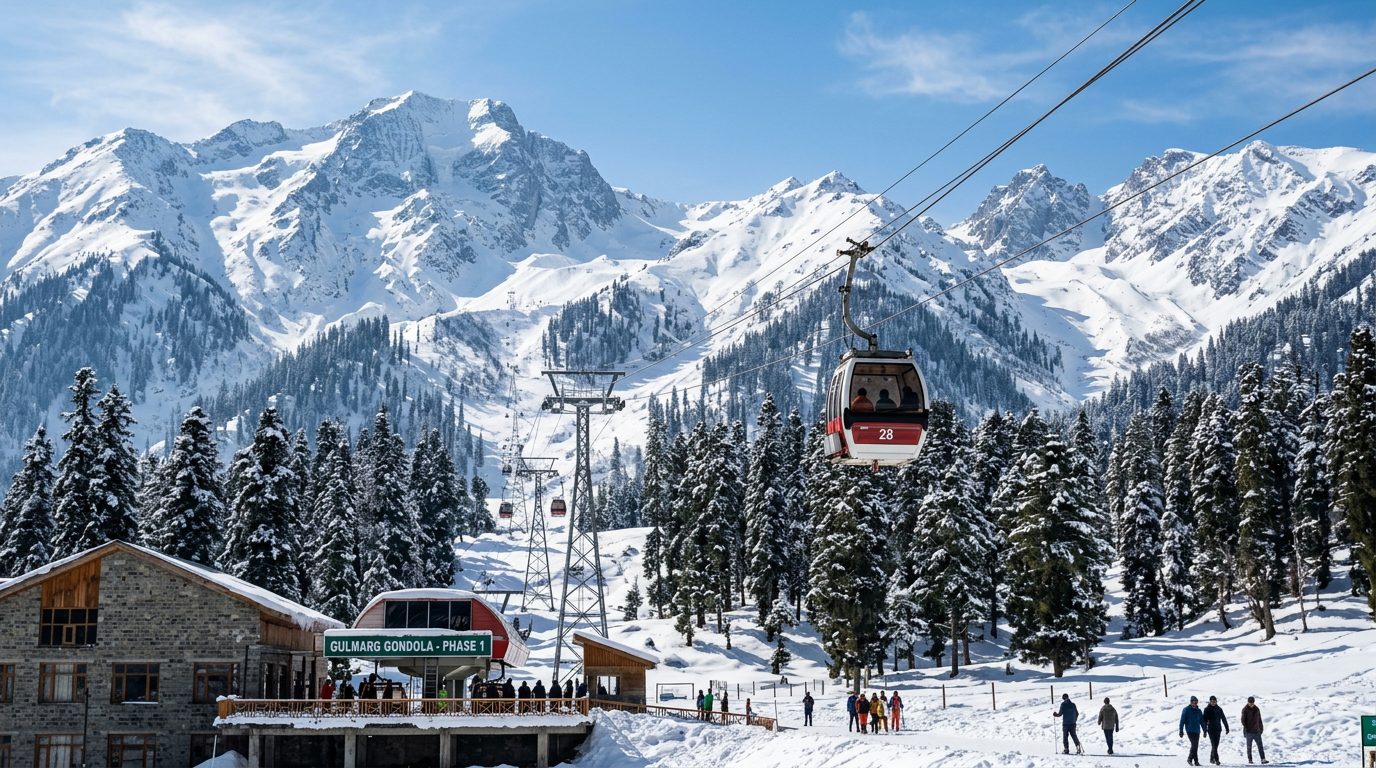 Kashmir taxi price and Srinagar to Gulmarg cab fares breakdown